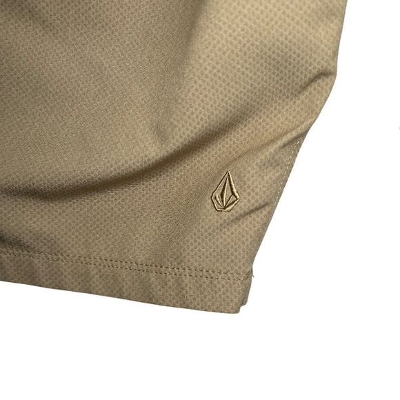 Volcom Men's Size 38 Tan 4 Way Stretch Surf & Turf Athletic Cargo Shorts - Picture 9 of 13